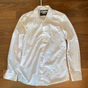 Zara white dress shirt slim fit